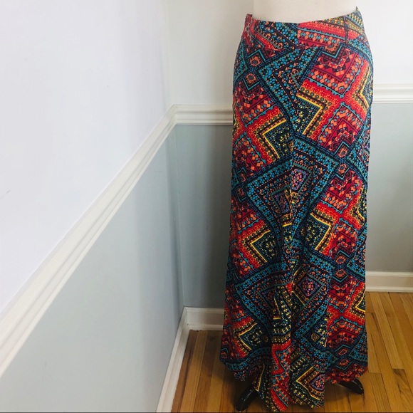 Colorful Boho Maxi Skirt - Picture 2 of 8